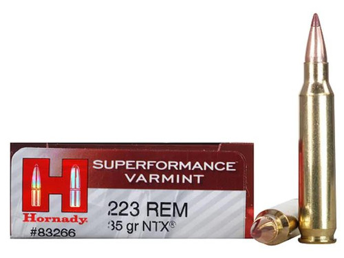 Hornady Superformance Varmint .223 Remington 35 gr NTX Lead-Free 20 rds.