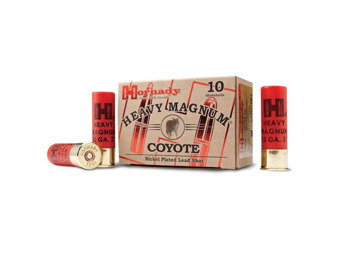 Hornady Heavy Magnum Coyote 12 Gauge 3" 1.5 oz BB Nickel Plated Shot 10 rds.
