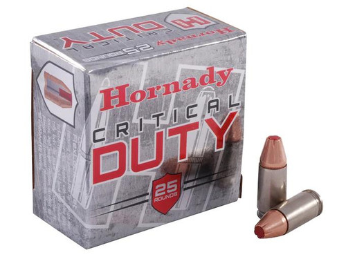 Hornady Critical Duty 9mm Luger +P 135 gr FlexLock 25 rds.
