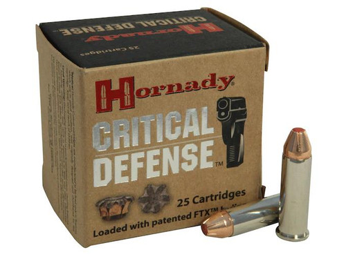 Hornady Critical Defense .38 Special +P 110 gr Flex Tip eXpanding 25 rds.