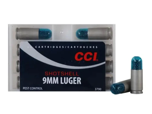 CCI 9mm Luger Shotshell 53 gr #12 Shot 10 rds.