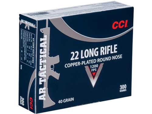 CCI Tactical .22 Long Rifle 40 gr Plated Lead Round Nose 300 rds.