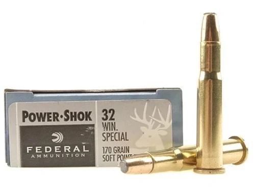 Federal Power-Shok .32 Winchester Special 170 gr Soft Point Flat Nose 20 rds.