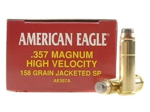 Federal American Eagle .357 Magnum 158 gr Jacketed Soft Point 50 rds.