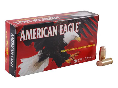 Federal American Eagle .40 S&W 165 gr FMJ 50 rds.