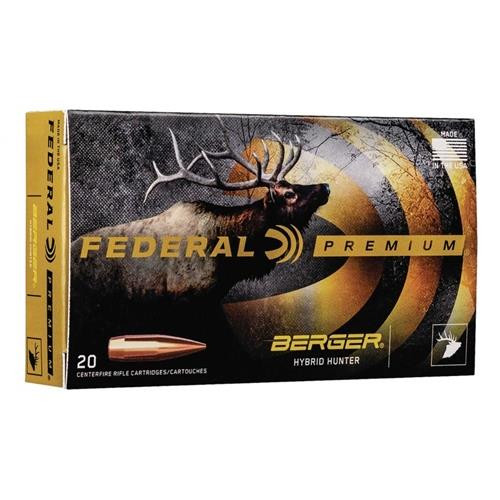 Federal .280 Remington Ackley Improved 168 gr Berger Hybrid Hunter 20 rds.