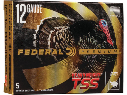 Federal Heavyweight TSS Turkey 12 Gauge 3-1/2" 2-1/4 oz. #7 Non-Toxic Tungsten Super Shot Flitecontrol Flex Wad 5 rds.