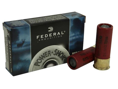 Federal Power-Shok 12 Gauge 2-3/4" 1-1/4 oz Hollow Point Rifled Slug 5 rds.