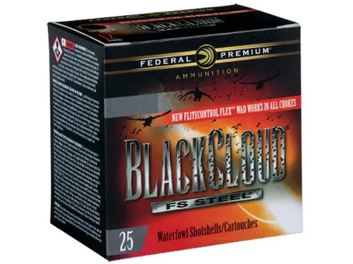 Federal Black Cloud 12 Gauge 3" 1-1/4 oz. #3 Non-Toxic FlightStopper Steel Shot 25 rds.