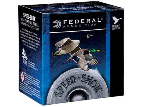 Federal Speed-Shok Waterfowl 12 Gauge 3" #4 Non-Toxic Steel Shot 25 rds.