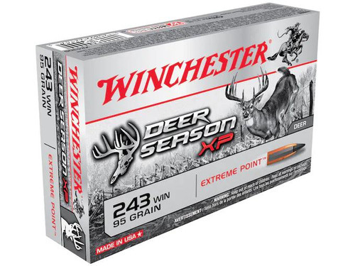 Winchester Deer Season XP .243 Winchester 95 gr Extreme Point Polymer Tip 20 rds. Winchester Deer Season XP .243 Winchester 95 gr Extreme Point Polymer Tip 20 rds.