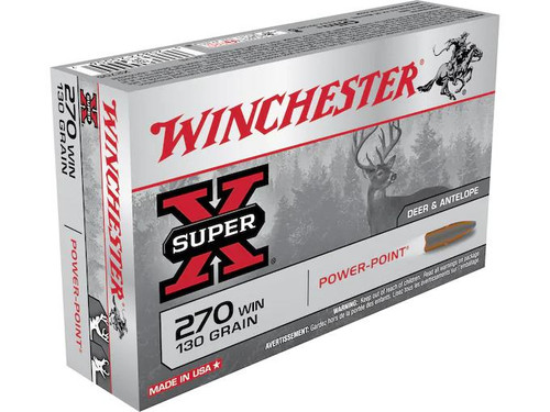Winchester Super-X .270 Winchester 130 gr Power-Point 20 rds. Winchester Super-X .270 Winchester 130 gr Power-Point 20 rds.