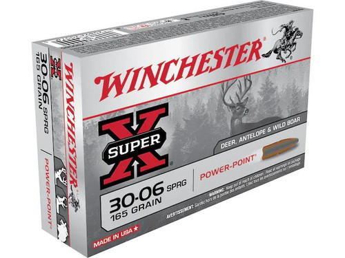 Winchester Super-X .30-06 Springfield 165 gr Power-Point 20 rds. Winchester Super-X .30-06 Springfield 165 gr Power-Point 20 rds.