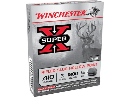 Winchester Super-X .410 Bore 3" 1/4 oz. Rifled Slug 5 rds.