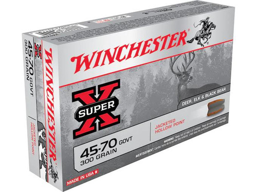 Winchester Super-X .45-70 Government 300 gr Jacketed Hollow Point 20 rds.