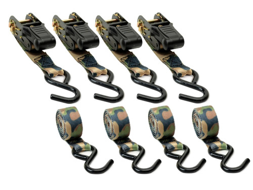 HME 4 Pack Camo Ratchet Straps