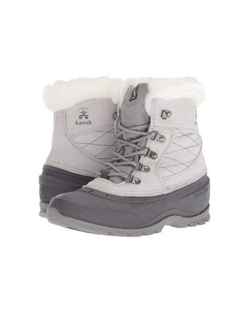 Kamik Womens Snovalley Winter Boots Light Grey