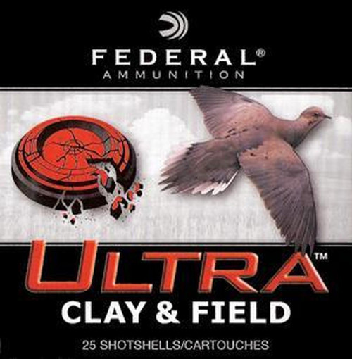 Federal Ultra Clay & Field 12 Gauge 2-3/4" 1-1/8 oz. #8 Shotshells 25 rds. 3 Dram