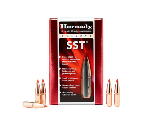 Hornady SST Bullets 6.5mm .264 Diameter 129 Grain InterLock Polymer Tip Spitzer Boat Tail Box of 100