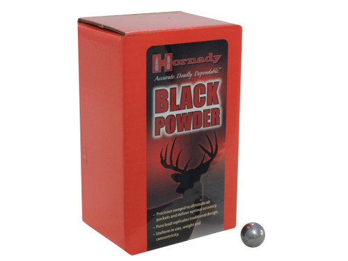 Hornady 50 Caliber .495 Diameter Muzzleloading Round Ball Box Of 100