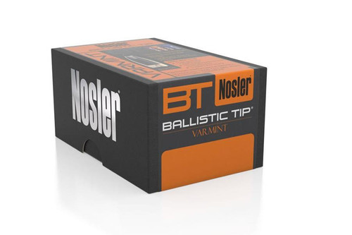 Nosler Ballistic Tip Varmint Bullets 243 Caliber, 6mm .243 Diameter 80 Grain Spitzer Boat Tail Box of 100