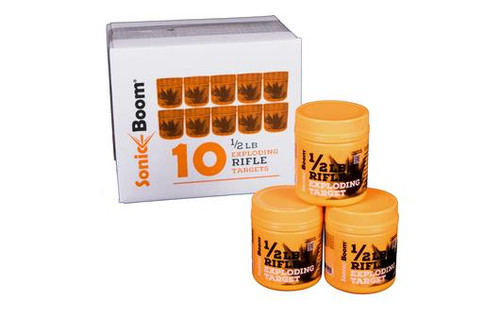 Sonic Boom 1/2LB Exploding Rifle Target 10 Pack