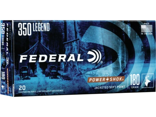 Federal Power-Shok Ammunition 350 Legend 180 Grain Soft Point Box of 20