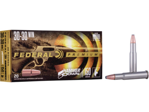 Federal Premium Hammer Down Ammunition 30-30 Winchester 150 Grain Bonded Soft Point Box of 20
