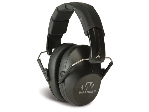 Walker's Pro-Low Profile Folding Earmuffs Black