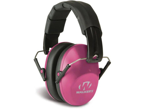 Walker's Pro-Low Profile Folding Earmuffs Pink