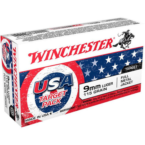 Winchester 9MM 115 Grain Full Metal Jacket 50 Round Box