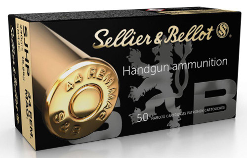 Sellier & Bellot SB44C Handgun .44 MAG 240 GR Semi-Jacketed Hollow Point (SJHP) 50 Bx