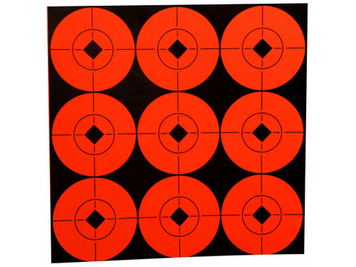 Birchwood Casey Target Spots 2" Fluorescent Red Package of 90