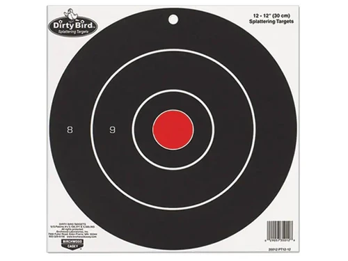 Birchwood Casey Dirty Bird Bullseye Targets 12 pack