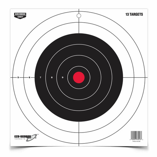 Birchwood Casey EZE-SCORER 12” Bulls-Eye Target 13 pack