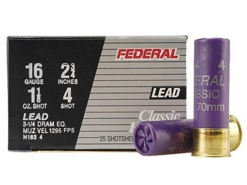 Federal Game-Shok Hi-Brass Ammunition 16 Gauge 2-3/4" 1-1/8 oz