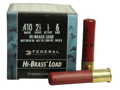 Federal Game-Shok Hi-Brass Ammunition 410 Bore #6