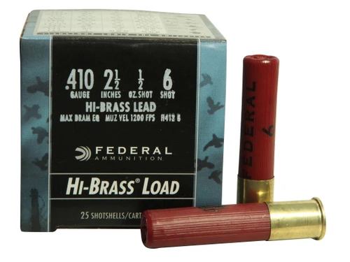 Federal Game-Shok Hi-Brass Ammunition 410 Bore #6