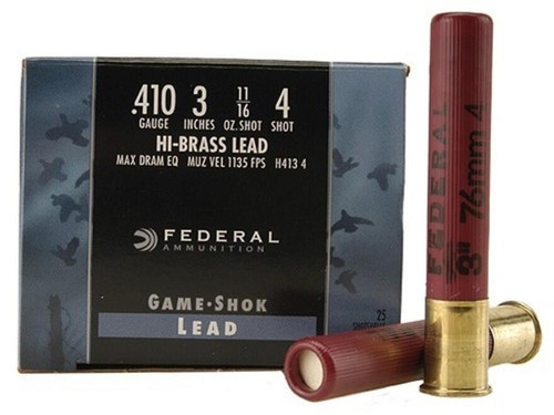 Federal Game-Shok Hi-Brass Ammunition 410 Bore 3” #4
