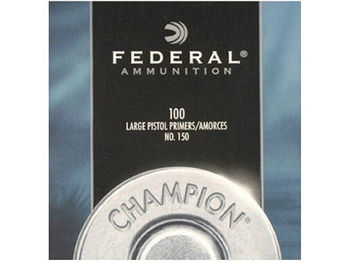 Federal Large Pistol Primers #150 Box of 100 (1 Tray of 100)