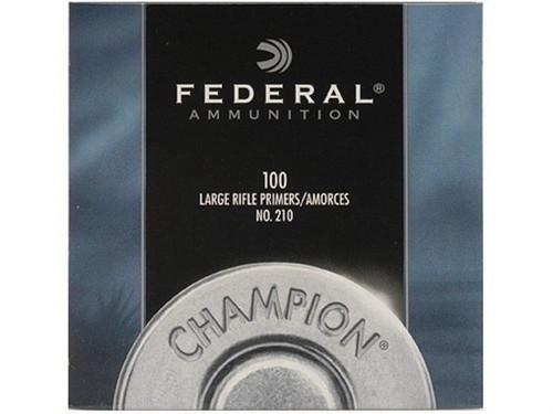 Federal Large Rifle Primers #210 Box of 100 (1 Tray of 100)