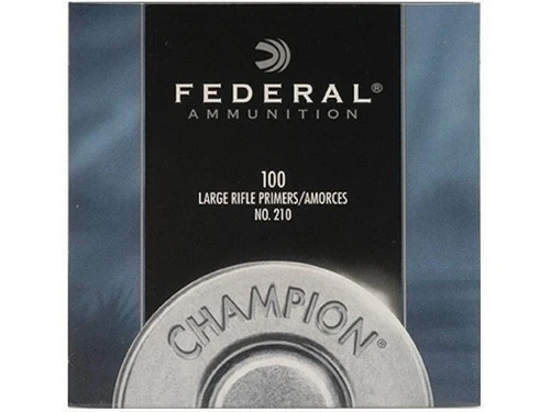 Federal Large Rifle Primers #210 Box of 100 (1 Tray of 100)