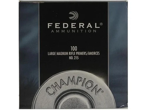 Federal Large Rifle Magnum Primers #215 Box of 100 (1 Tray of 100)
