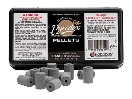 Hodgdon Pyrodex Black Powder Substitute 50 Caliber 50 Grain Pellets Hodgdon Pyrodex Black Powder Substitute 50 Caliber 50 Grain Pellets