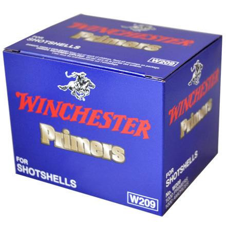 Winchester Primers #209 Shotshell Box of 1000 (10 Trays of 100)