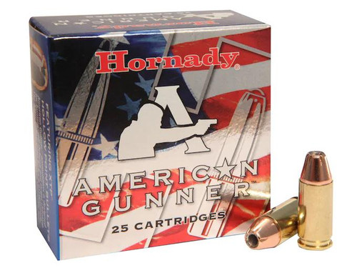Hornady American Gunner 9mm Luger +P 124 gr XTP Jacketed Hollow Point 25 rds.