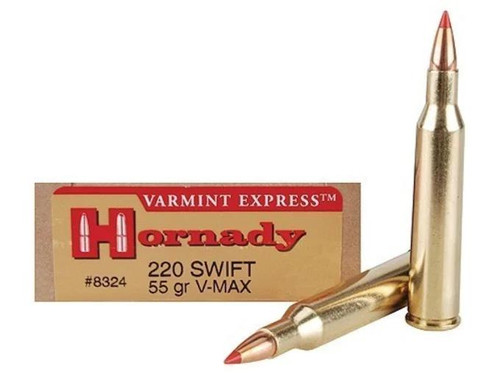 Hornady Varmint Express .220 Swift 55 gr V-MAX 20 rds.