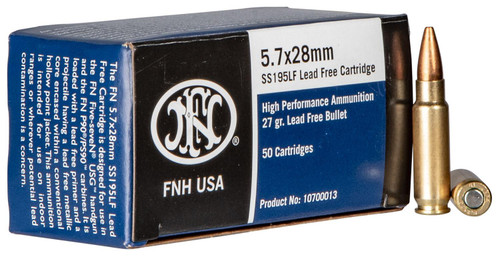 FN High Performance 5.7x28mm 27 gr Lead Free Hollow Point 50 Round Per Box-10700013