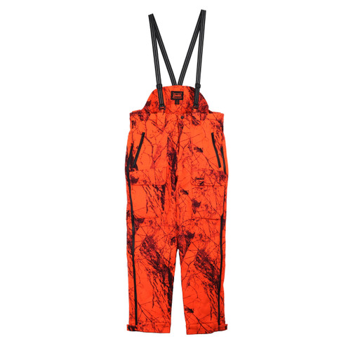 Gamehide Whitetail Mens Insulated Bib Naked North Orange Camo