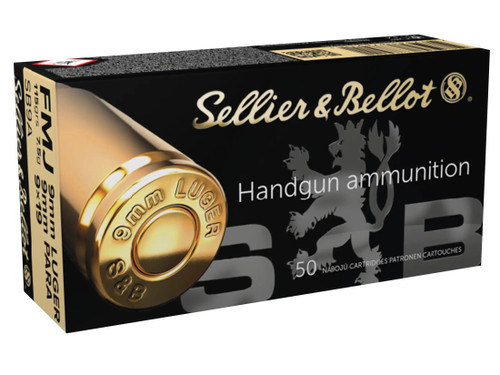 Sellier & Bellot 9mm Luger 115 gr FMJ 50 rds. #SB9A